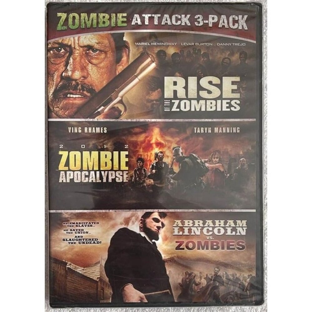 Zombie Attack 3-Pack - DVD - Rise of the Zombies, Zombie Apocalypse, Abraham Lin